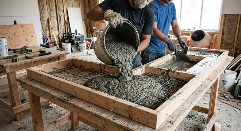 Concrete Counter Installation in Marin County, CA