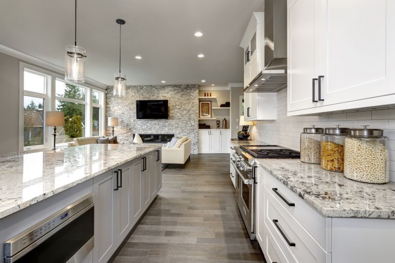 Open Concept Kitchen with Granite