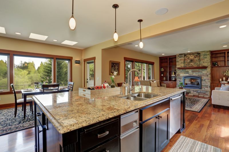 Granite Countertops in Custom Cabinets